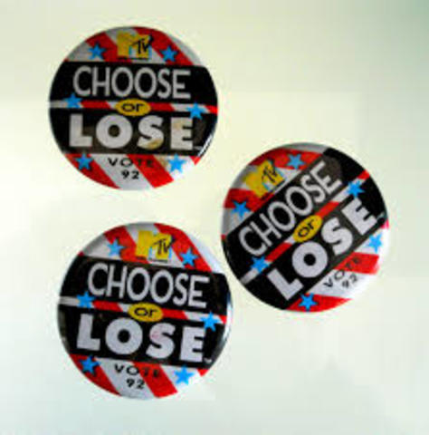 MTV's First "Choose or Lose" campaign