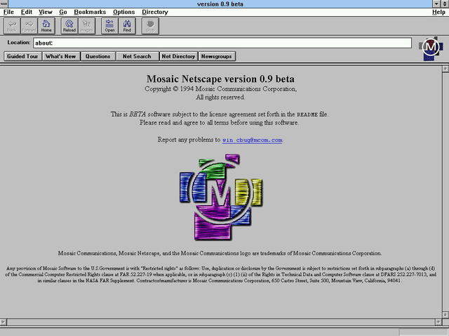 Mosaic Netscape Released