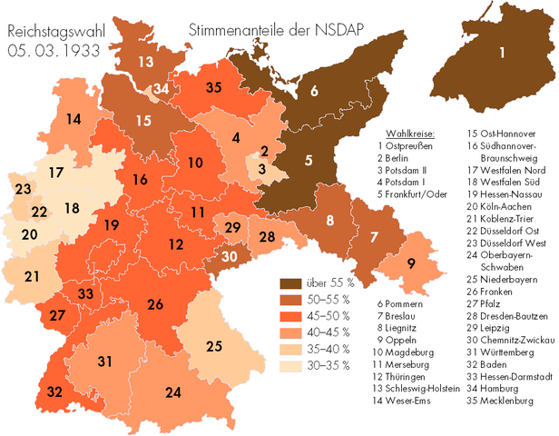 Nazi's reach a political majority in Germany
