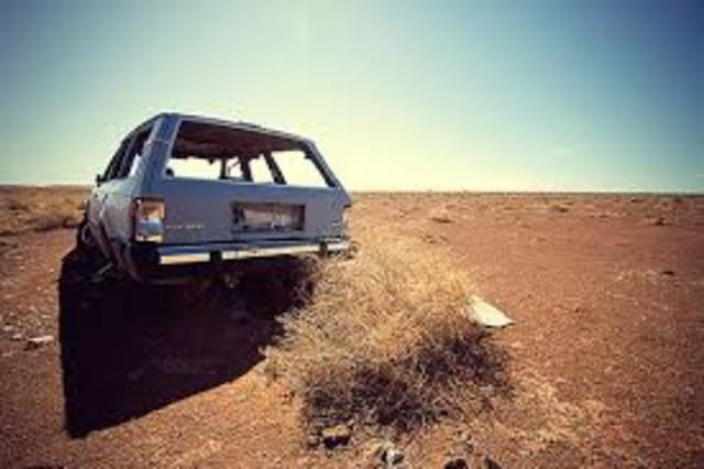 Chris abandoned his car