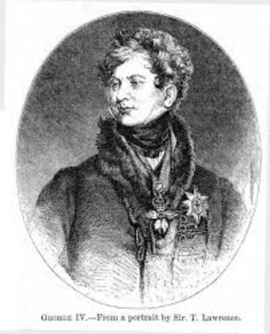 King George IV died