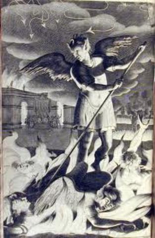 John Milton begins Paradise Lost/