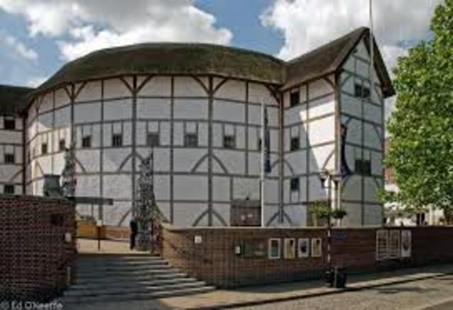 Globe Theatre is built in London