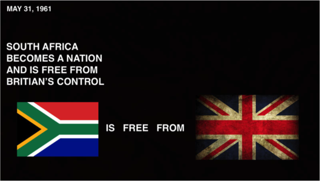 South Africa became an independent nation
