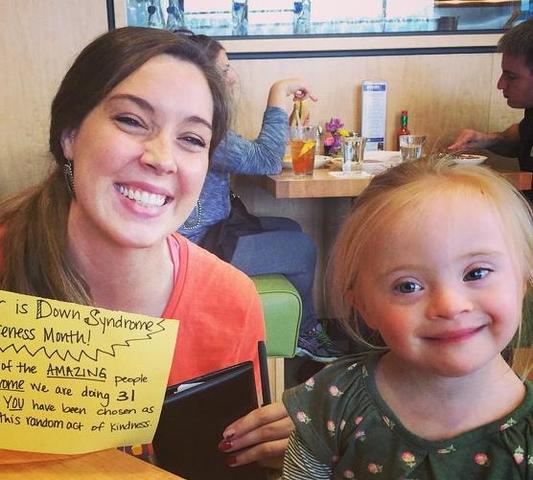 Down Syndrome acts of kindness.