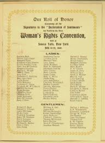 Declaration of rights fpr women
