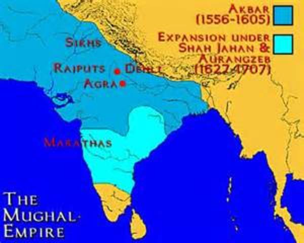Image of the 1556 Mughal Empire