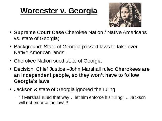 Worcester V. Georgia
