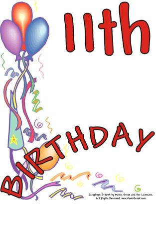 my eleventh birthday
