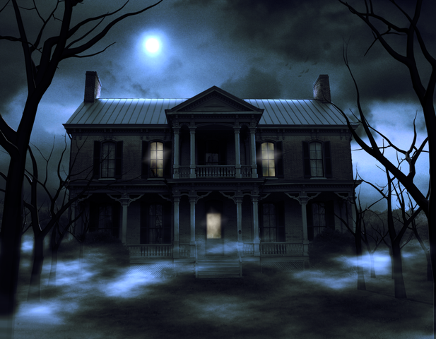 move into a spooky mansion