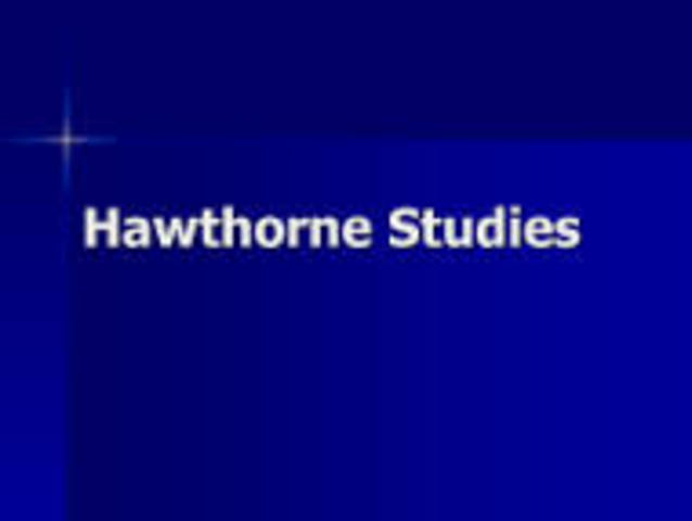 The Hawthorne Studies