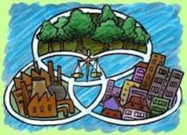 en 1993  el documento hacia un desarrollo  sostenible  en el marco  del  quinto  programa de acción  en materia  de medió  ambiente  de la union europea.