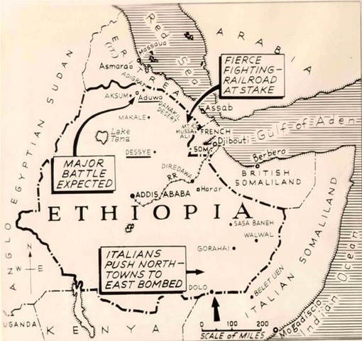 Italy invades Ethiopia