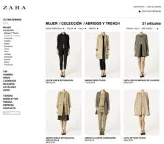 Zara inicia con actividades de E-commerce