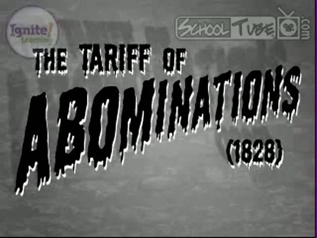 "Tariff of Abominations" is passed