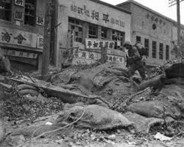 Communist forces pushed south of Seoul
