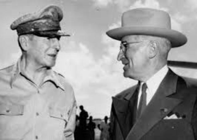 Truman sacked MacArthur for insubordination