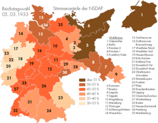 Nazi's reach a political majority in Germany