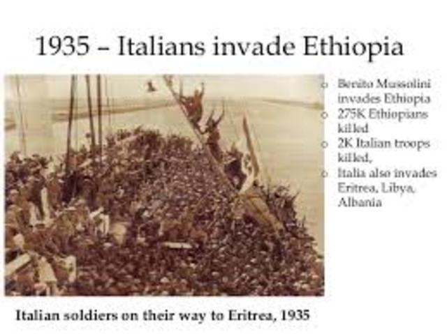 Italy invades Ethiopia