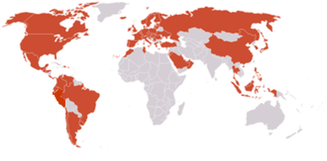 2034 tiendas en el mundo