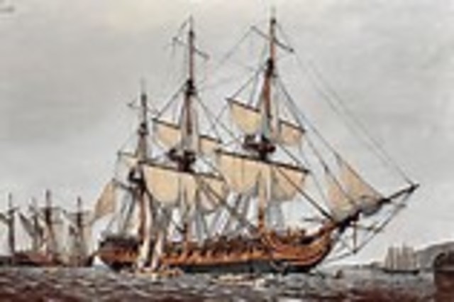 John Adams sets sail for france