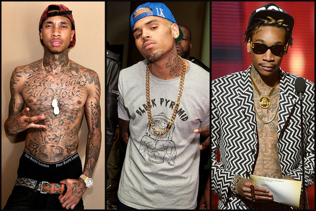 Tyga, Chris Brown & Wiz Khalifa