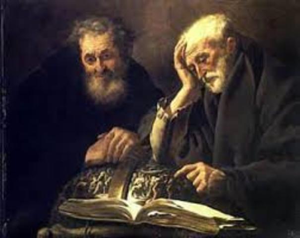 Leucipo y Demócrito.