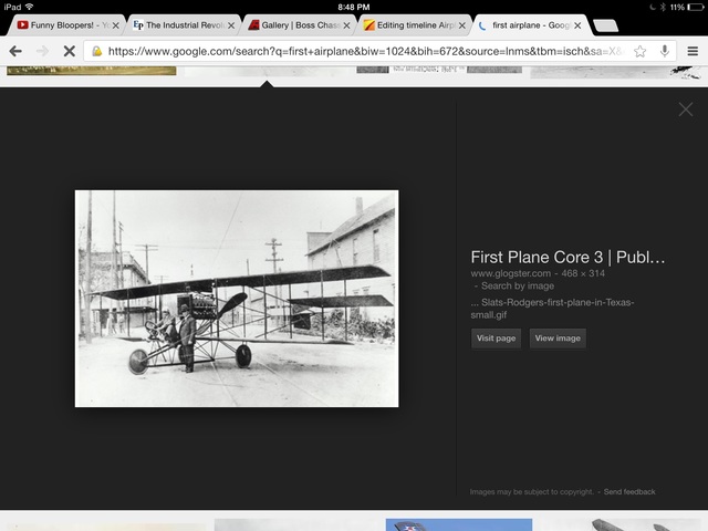 The Wright brothers make 4 successful flights at Kitty Hawk