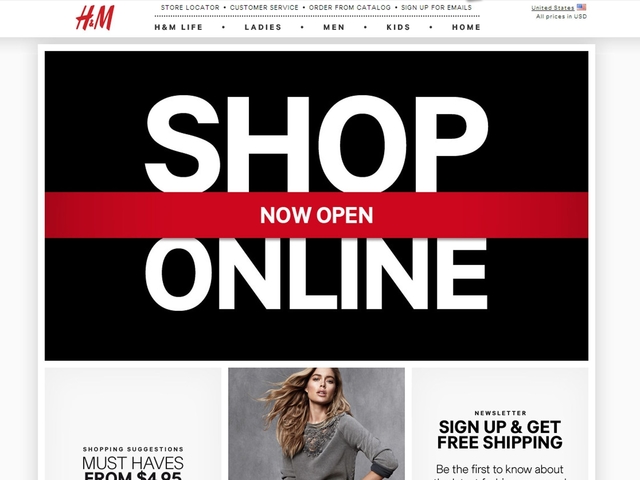 H&M ventas online