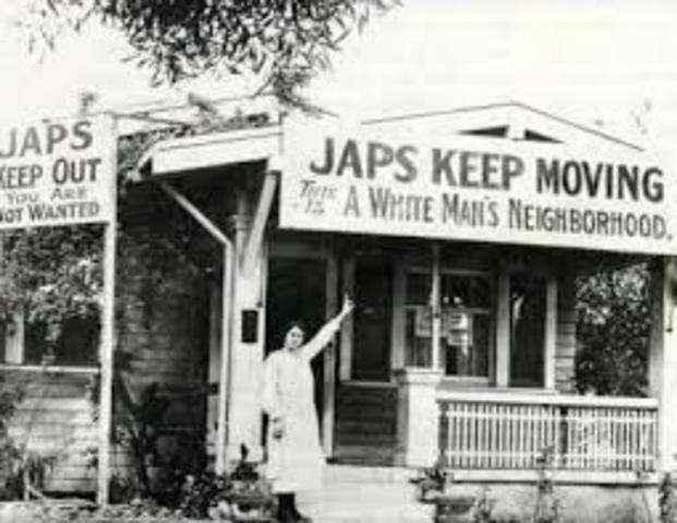 Japanese Americans interned in isolated camps.