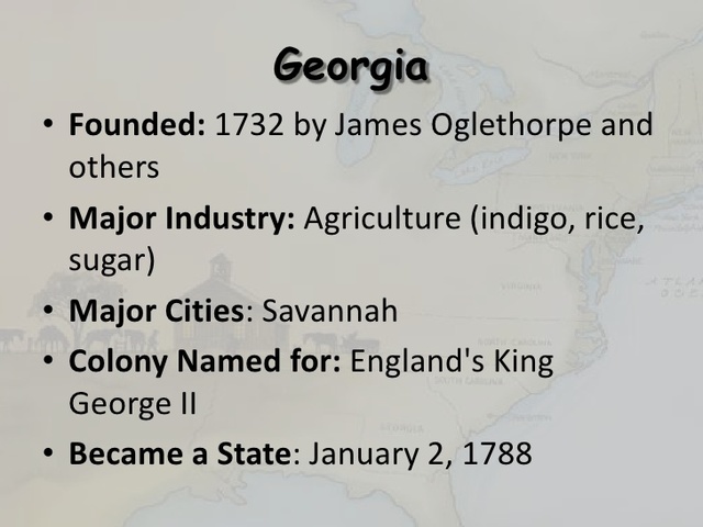 georgia founded