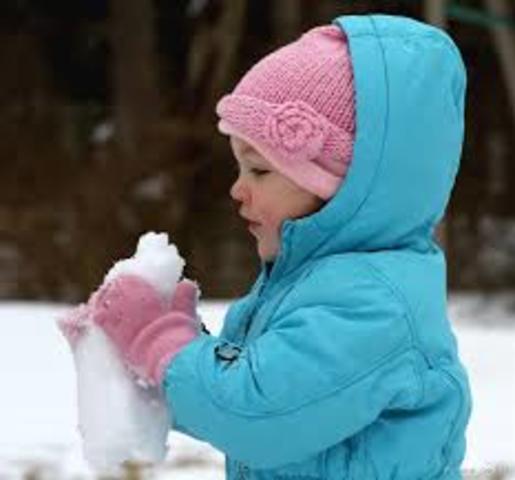 First Time Playing in the Snow