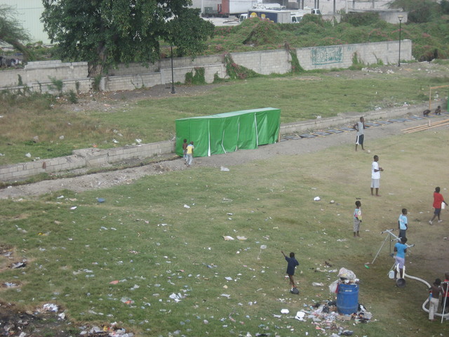 First latrines started