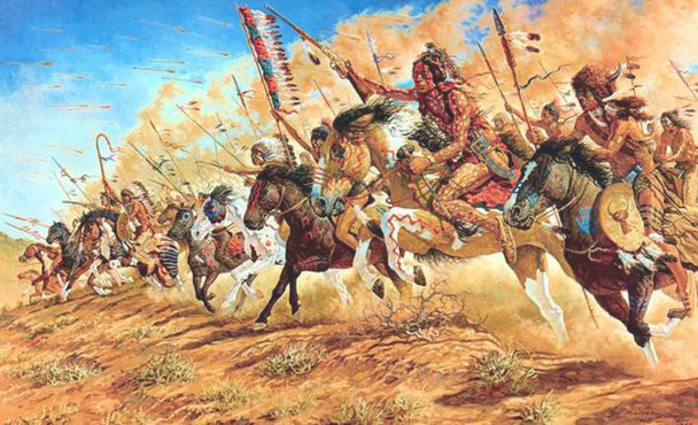 Confrontation with the Blackfeet Warriors