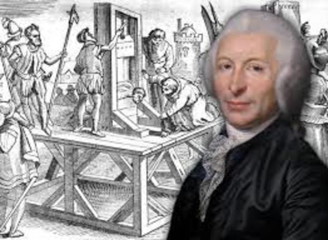 Joseph-Ignace Guilltin proposed use of guillotine