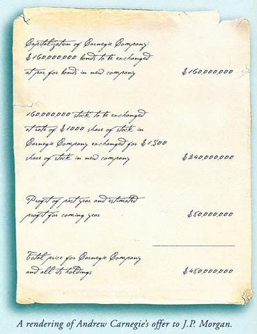 Carnegie Sells to Morgan