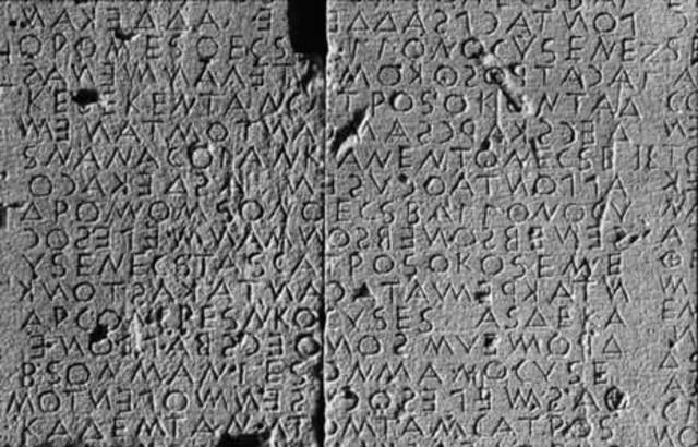 The Return of Writing to Greece. 800 BCE.