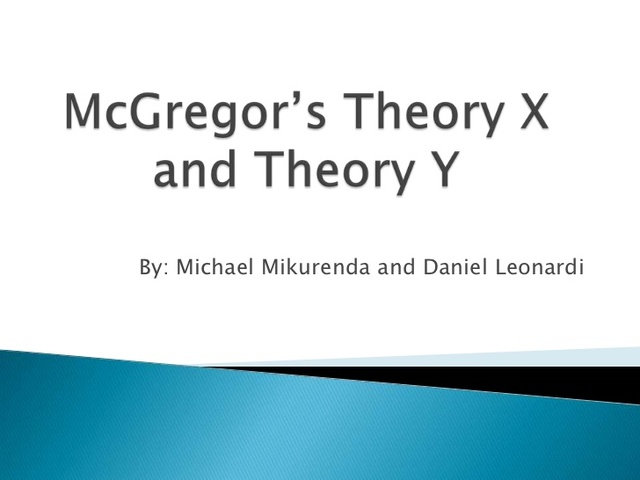Theory X and Theory Y