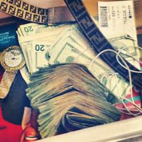 Put up the last little bit of money i need for my shoes