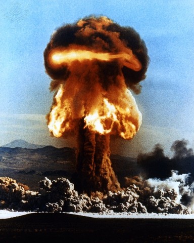 Atomic bomb is first tested at the Trinity site