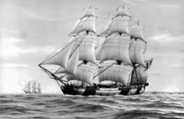 John Adams travels to France for support in war against England