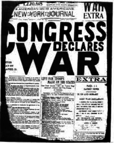 US Declaration of War on Spain