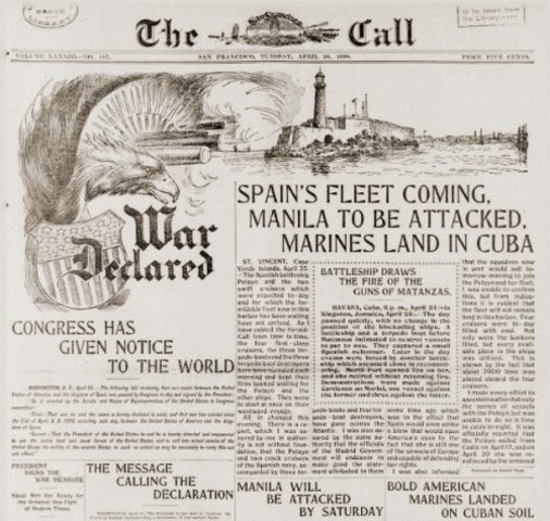 US Declaration of War on Spain