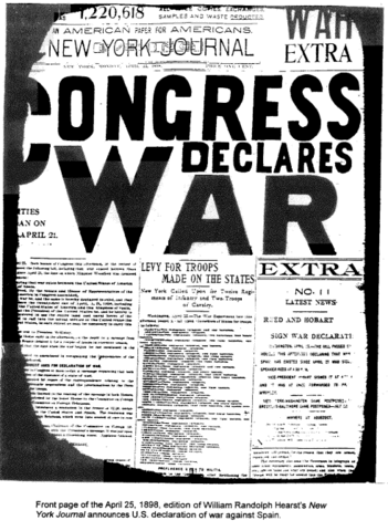 US Declaration of War on Spain