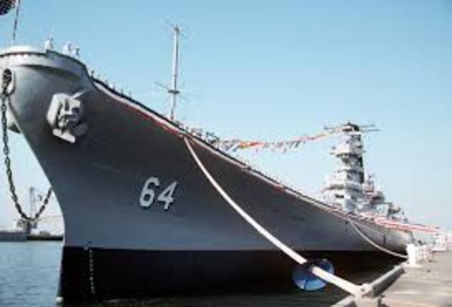 Lunching of USS Wisconsin