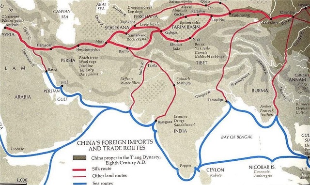 Silk Road map