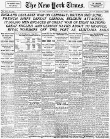 U.S. declares Neutrality