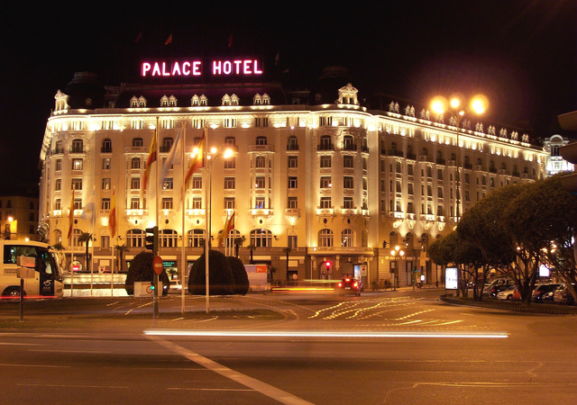 Llegada al hotel Palace