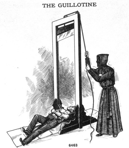 Joseph-Ignace Guillotin proposed to use of the guillotine