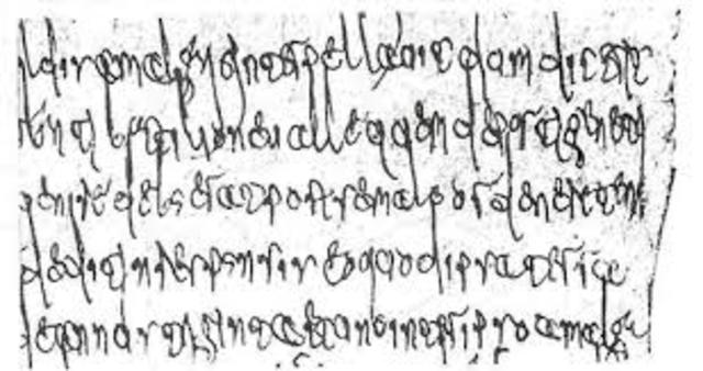 Escritura Precarolinas